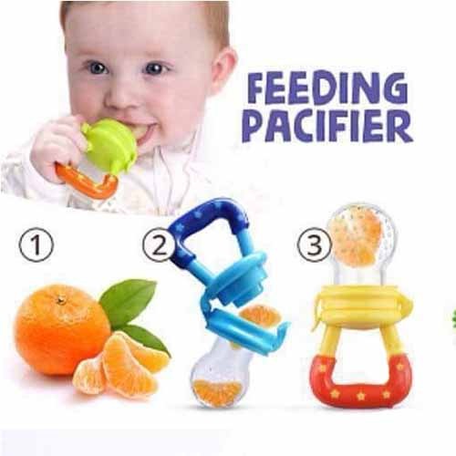 Baby Fruit Feeding Pacifier – BPA-free silicone pacifier for safe fruit feeding and teething relief.