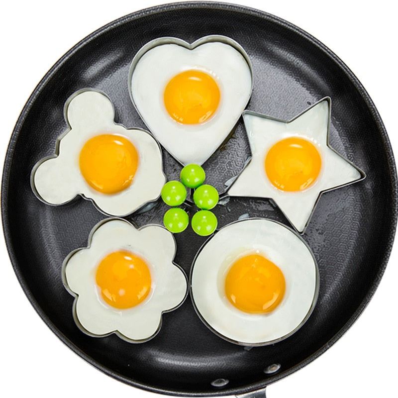 Stainless Steel Fried Egg Pan Cake Shaper – Create perfect shapes for eggs, pancakes, and more with this durable kitchen tool.