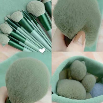 13Pcs Soft Fluffy Makeup Brushes Set, Professional Cosmetic Brush Kit for Face and Eyes, Ideal for Blending, Foundation, Eyeshadow, and Contouring