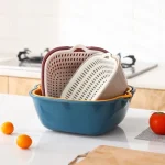 6 Piece Multi-Functional Drain Basket Set | Kitchen Storage and Washing Baskets for Fruits & Vegetables