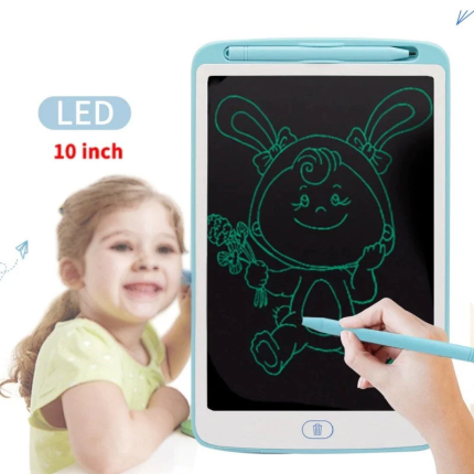 LCD Writing Pad Tablet for Kids 10 Inch, Kids Writing Tablet, Eco-Friendly Drawing Pad, Kids Learning Tablet, Portable Writing Tablet for Kids, Reusable LCD Writing Pad.