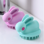 Silicon Shampoo Brush with soft silicone bristles for scalp massage and hair growth