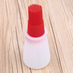 Silicon BBQ Oil Brush with heat-resistant silicone bristles for even oil and sauce application on BBQ grills