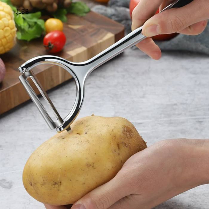 Stainless Steel Fruit Vegetable Peeler and Potato Grater Tool – Comfortable, Rust-Proof Kitchen Gadget