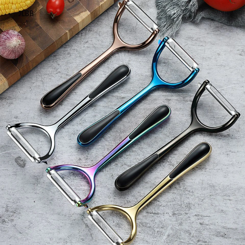 Stainless Steel Fruit Vegetable Peeler and Potato Grater Tool – Comfortable, Rust-Proof Kitchen Gadget